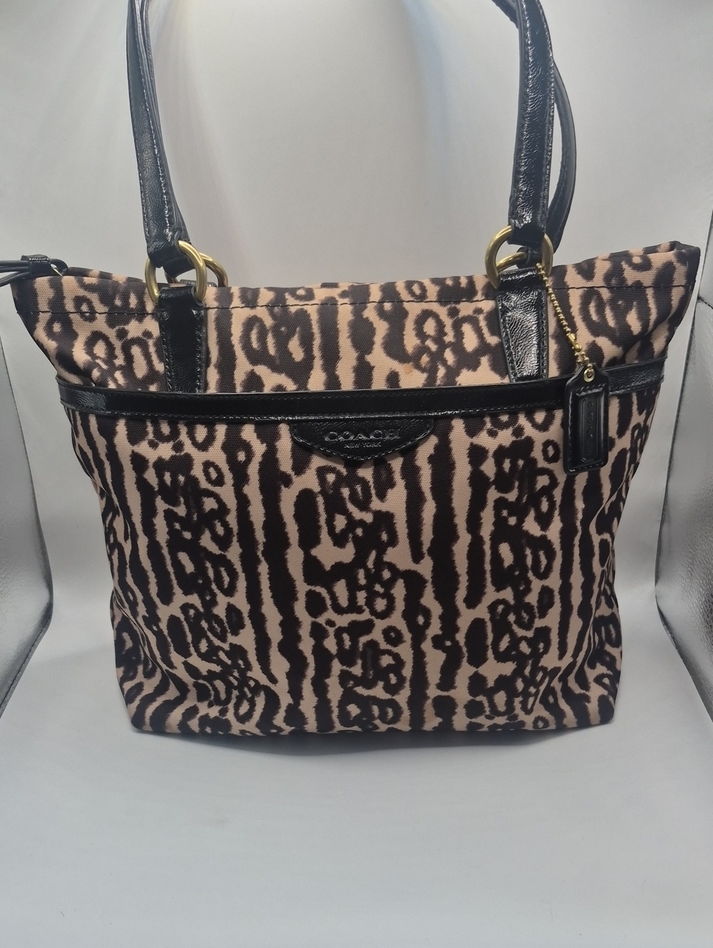 COACH Chelsea Ocelot Leopard Print Tote Bag